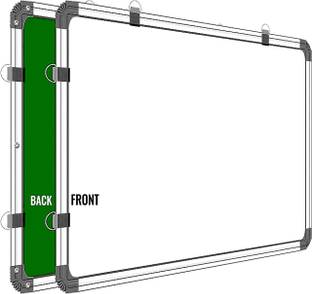 Preha Non Magnetic 1.5X2 Feet Double-Sided Writing Whiteboard & Chalkboard Green, White board