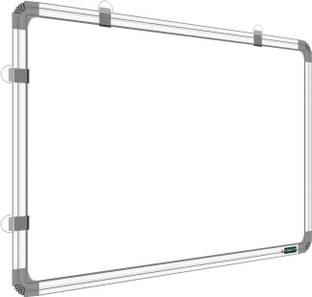 ShelfKing Non-Magnetic 3X4 Feet Double Sided Whiteboard & Chalkboard Writing White, Green board