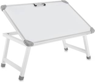 Eduway Melamine Multipurpose Whiteboard Study Laptop Table with 1 Marker 1 Duster,, White board