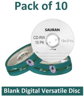 Sauran CD Rewritable Pack of 10 Blank Digital Versatile Disc DVD 700 MB