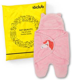 My New Born Cartoon Crib Hooded Baby Blanket for  AC Room
