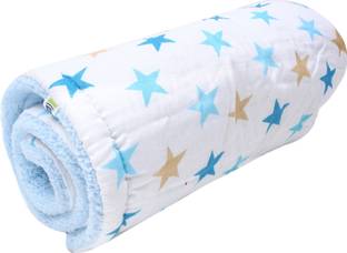 BABY ZONE Printed Single Hooded Baby Blanket for  AC Room