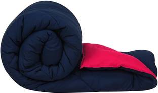 CRAZY WORLD Solid Double Comforter for  Mild Winter