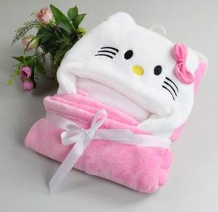 BABY ZONE Embroidered Crib Hooded Baby Blanket for  AC Room