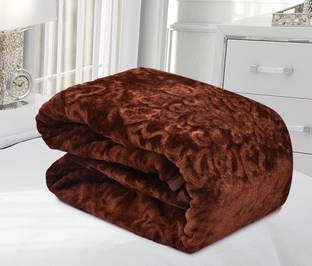 SPANGLE Self Design Single AC Blanket for  AC Room