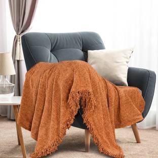 SASHAA WORLD Self Design Double Throw for  Heavy Winter