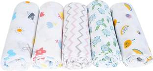 kinandtin Animal, Cartoon, Printed Single Swaddling Baby Blanket for  AC Room