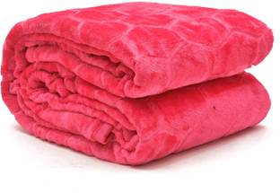 Saavi Handlooms Floral Double Mink Blanket for  Heavy Winter