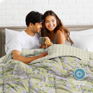 Floating Dreams Geometric Double AC Blanket for  AC Room