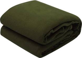 Goyal Fashion Solid Double Fleece Blanket for  AC Room