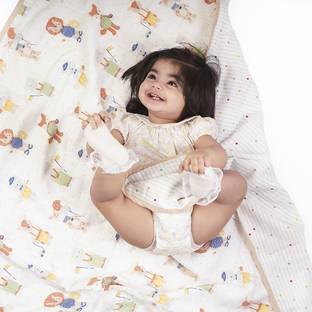 haus & kinder Printed Crib Crib Baby Blanket for  AC Room