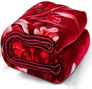Swikon star Self Design Double Mink Blanket for  Heavy Winter