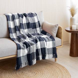 HOMEMONDE Checkered Single Throw for  AC Room