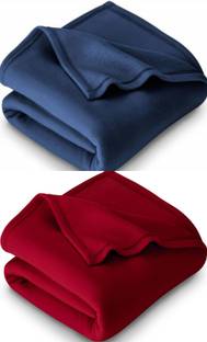VORDVIGO Solid Single Fleece Blanket for  Mild Winter
