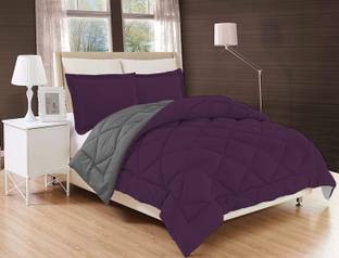 comofowell Solid King Comforter for  Heavy Winter