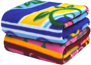 AGIDECOR Floral Single Fleece Blanket for  Heavy Winter
