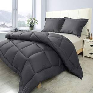 Cashmera Solid King Comforter for  Heavy Winter