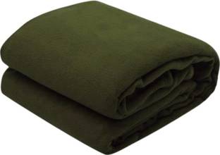 Goyal Fashion Solid Double Fleece Blanket for  AC Room
