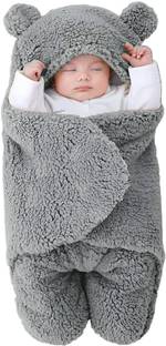 BRANDONN Solid Crib Wearable Blanket for  AC Room
