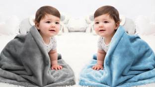 Flipkart SmartBuy Solid Crib Crib Baby Blanket for  Mild Winter