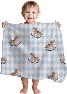 1st Step Printed Single Crib Baby Blanket for  AC Room