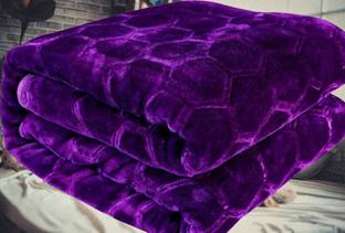 KIXTA Self Design Double Mink Blanket for  Heavy Winter