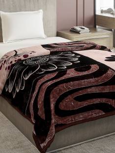 MONTE CARLO Printed Single Mink Blanket for  Heavy Winter
