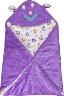 First Sleep Printed Crib Hooded Baby Blanket for  Heavy Winter