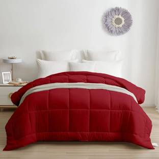 CRAZY WORLD Solid Single Comforter for  Mild Winter
