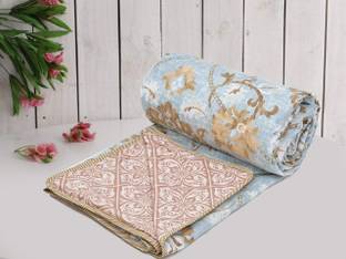 RUSTIC LINEN Geometric Single Dohar for  AC Room