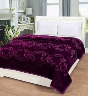 DORISTYLE Floral Single Mink Blanket for  Heavy Winter