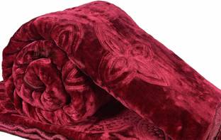MFI Embroidered Single Mink Blanket for  Heavy Winter