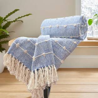 SAJAVAT HOME Striped Double Throw for  AC Room