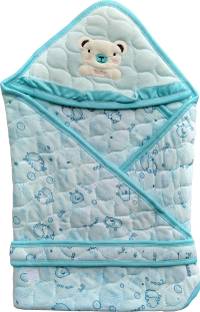 Ambiaim International Cartoon, Printed Single Hooded Baby Blanket for  Mild Winter