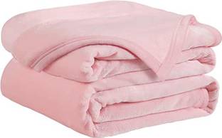 VAS COLLECTIONS Solid Double Mink Blanket for  Heavy Winter