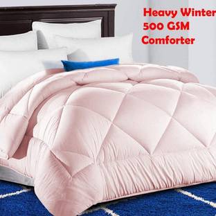 EVOL Solid Double Comforter for  Heavy Winter