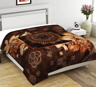 SPANGLE Printed Double Mink Blanket for  Heavy Winter