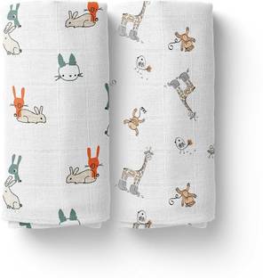 Mom's Home Printed Crib Swaddling Baby Blanket for  AC Room
