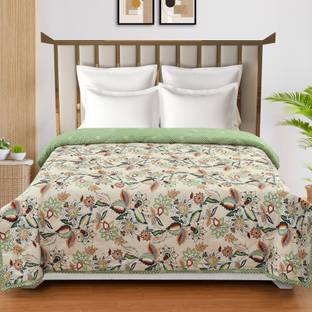 Home Stylish Floral Double Comforter for  AC Room