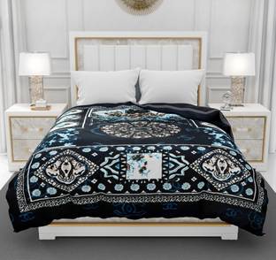 SPANGLE Printed Double Mink Blanket for  Heavy Winter