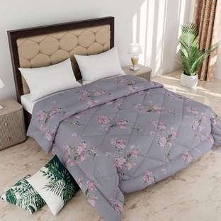 Comfowell Printed Single Quilt for  Heavy Winter