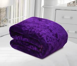 SPANGLE Self Design Single AC Blanket for  AC Room