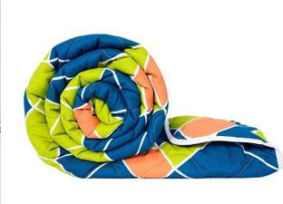 Divine Casa Printed Single Comforter for  Mild Winter