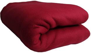 VORDVIGO Solid Single Fleece Blanket for  Heavy Winter