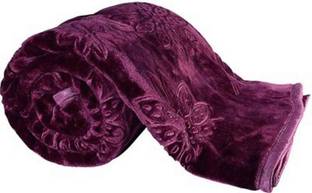 Cobija Floral Single Mink Blanket for  Heavy Winter