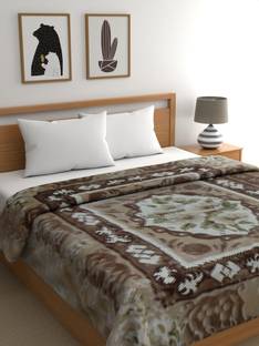 Raymond Home Floral Double Mink Blanket for  Heavy Winter