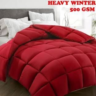 EVOL Solid Single Comforter for  Heavy Winter