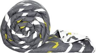 Divine Casa Printed Single Comforter for  Mild Winter