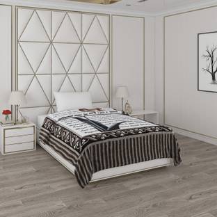 MONTE CARLO Printed Single Mink Blanket for  Heavy Winter