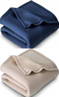 VORDVIGO Solid Single Fleece Blanket for  Mild Winter
